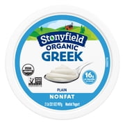 Stonyfield Organic Greek Nonfat Yogurt, Plain, 32 oz.