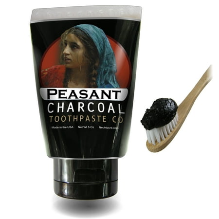 All Natural Activated Charcoal Toothpaste and Teeth Whitening with Coconut Charcoal and Essential Oil
