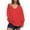 01-Red, variant on BiZtdJrK Oversized V Neck Sweatshirts for Women Long Sleeve Solid Plain Pullover Tops Fall Lightweight Lounge Sweatshirt Red L