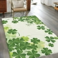 thumbnail image 3 of St Patrick Day Washable Area Rug&nbsp;3x5ft Modern Watercolor Spring Gradient Green Shamrocks Soft Rectangle&nbsp;Rugs for Living Room, Non Slip Carpet for Bedroom&nbsp;Entryway Dining Room, 3 of 9