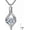 apr.-simulated diamond, variant on 925 Sterling Silver Teardrop Urn Necklace for Ashes, Heart Shape Birthstone Urn Pendant Memorial Keepsake Cremation Jewelry for Women Pet Dog Cat Human Ashes, 18"+2"