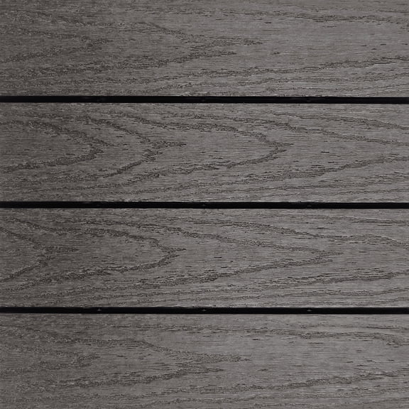 UltraShield Naturale 1 ft. x 1 ft. Quick Deck Outdoor Composite Deck Tile Sample in Argentinian Silver Gray