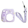 thumbnail image 2 of Neinkie Camera Protective Cover Soft Anti-scratch Shockproof Anti-fall Wear-resistant Full Protection with Lanyard Cute Flower Silicone Camera Case Protector for Instax Mini7+, 2 of 9