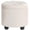 Cream White, variant on Vanity Stool, Round Ottoman with Storage, Upholstered Foot Stool, Removable Lid, for Living Room, Bedroom, Easy Assembly, Velvet Fabric, Cream White