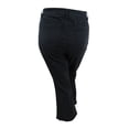 thumbnail image 2 of Bar III Women's Marley High-Waist Frayed-Hem Cropped Pants (14, Deep Black), 2 of 2