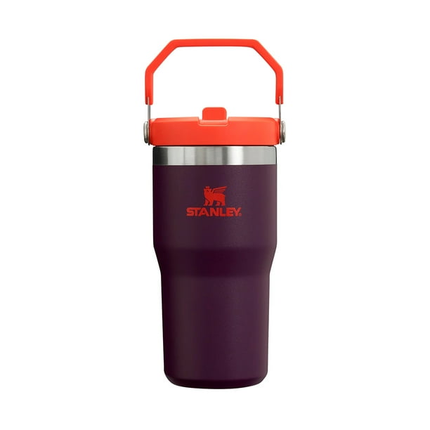 TERMO ICEFLOW FLIP STRAW 20oz PLUM MARCA STANLEY