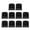 Black, variant on 10pcs Jelly Keycaps Features Blind Dots Identification for Gaming and Programming Mechanical Keyboards