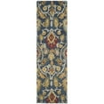 thumbnail image 4 of SAFAVIEH Blossom Lennon Floral Wool Area Rug, Navy/Multi, 3' x 3' Round, 4 of 5