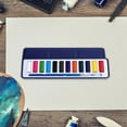 thumbnail image 1 of Kit de pintura portátil de acuarela Macarena 12 colores lavables, 1 of 8