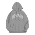 thumbnail image 3 of LUOGENLI Chandails à Capuche pour Hommes Graphiques Mode Décontractée pour Hommes Lettres Partie Imprimée Chandail à Capuche à Enfiler Manches Longues Chandail à Capuche pour Hommes Chandails à Capuche à Fermeture Éclair 3TG Gris1 Taille g, 3 of 5