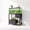 black, variant on 4-Tier Open Storage Aquarium Stand with Drawers, Metal Wood Freestanding Rack Power Outlets for 20-37 Gallon Fish Terrarium Turtle Tank Display