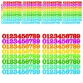 thumbnail image 4 of 800x de 1 pulgada pegatinas de número fácil de despegar etiquetas de activos etiquetas pegajosas para álbumes de recortes organización de casilleros Multicolor, 4 of 8