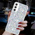 thumbnail image 3 of For Samsung Galaxy A05S Case,Cute Glitter Bling Twinkle Stardust with Drop Protection Shockproof Soft TPU Slim Flexible Phone Case Girls/Women Protective case for Samsung A05S,White, 3 of 6