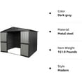 thumbnail image 4 of Aidenkid Outdoor Storage Shed 8.2' x 6.2', Metal Steel Utility Tool Shed Storage House with Double Lockable Doors & Air Vent for Backyard Garden Patio Lawn, 4 of 15