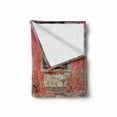 thumbnail image 2 of Urban Soft Flannel Fleece Throw Blanket, Medieval European Structure Nordic Old City Travel Landmark, Cozy Plush for Indoor and Outdoor Use, 50" x 60", Pale Orange Burgundy, by Ambesonne, 2 of 6