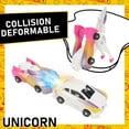 thumbnail image 3 of Ultimate Transforming Unicorn Car Toy - Collision to Magical Unicorns Transforming Car-Robot for Kids, Automatic Deformation of Magnetic Connections. Suitable for Boys and Girls Birthday Pink, 3 of 8