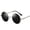 Gun Frame Gray Sheet, variant on Polarized Round Sunglasses for Men and Women with Mirrored Resin Lenses Avant Garde Sun Driving and Outdoor Use
