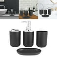 thumbnail image 6 of 4 Pieces ABS Bathroom Accessories Set Bath Ensemble Toothbrush Cup Toothbrush Holder Soap Dish Decor for Hotel, 6 of 7