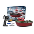thumbnail image 1 of Remote Control Tugboat 1:72 Simulation Red Fire Boat 2.4g Toy Model Decorated Fishing Boat Children's Christmas Birthday Gift green with box, 1 of 6