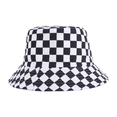thumbnail image 1 of Sombreros de pescador reversibles para mujer, sombrero de viaje para playa, sombrero para el sol, gorra para exteriores, unisex, vaca, cebra, cuadrícula en blanco y negro, sombrero de, 1 of 5