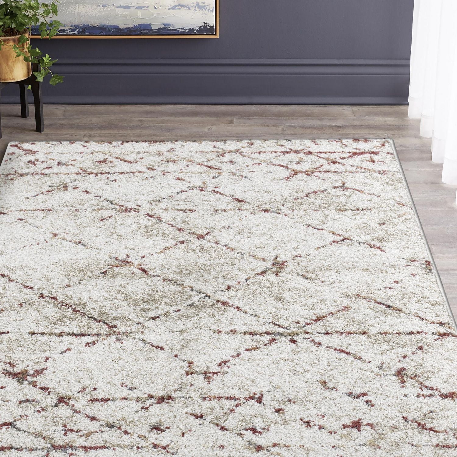 Tapis décoratif hometrends 80 cm x 114 cm, durable