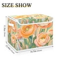 thumbnail image 5 of Yayeee Collapsible Cube Storage Bin with Lid Fabric Closet Decorative Basket with Handles, Abstract Floral Art, 5 of 7