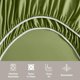 thumbnail image 3 of Clara Clark Juego de Sábanas Queen, Lujo de Hotel Juego de 4 Piezas con Bolsillos Profundos, Juego de Sábanas de Microfibra Ultrasuave, Calla Green, 3 of 8