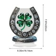 thumbnail image 3 of St Patricks Day Figurines Decorations Irish Shamrock St. Patricks Four Leaf Clover Horseshoe Acrylic Resin Figurine Gifts for Spring Home Indoor Table Desk Shelf Holiday Decor, 3 of 6