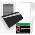 thumbnail image 1 of Paquete de 6 fundas de ventilación magnéticas de 8 x 15.5 pulgadas para rejillas de ventilación de aire acondicionado domésticas, 1 of 7