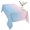 Blue, variant on Pink Blue Ombre Table Cloth Waterproof Tablecloths, Pink Gradient Color Modern Abstract Art Tablecloth Dining Table Cover for Kitchen Party Tabletop Outdoor, Rectangle Tablecloth 60x120 Inch