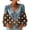 8# Brown, variant on Print Blouse for Women Denim Button Down Deep V Neck Shirt Puff Sleeve Boho Tops Patchwork Jean Going Out Tops Travel Clothes