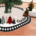 thumbnail image 6 of Christmas Tree Skirt, Holiday Decor, Large Festive Tree Skirt with Storage Pockets for Christmas Decorations, 47.24 Inch Round, Durable Cloth Material, Red Green White, 6 of 7