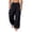 *Black, variant on Men's Drawstring Parachute Cargo Pants with Pockets , Adjustable Streetwear Wide Leg Joggers For Men, White , XS-4XL