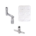 thumbnail image 2 of Soidarity Snare Drum Mute Pads Set Transparente Sticky T Shape Spanner Absorbente de golpes Instrumento de control de tono Suministro Principiantes Niños Accesorios para instrumentos musicales Soidarity OD026248-00, 2 of 6