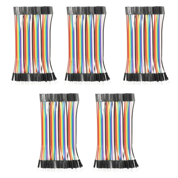 Cable De Puente De 40 Pines, 5 Uds., 10Cm, Macho A Hembra, Cable De Placa De Pruebas Multicolor Multifuncional Para Laboratorio De Experimentos De Circuito Noticed TO002769-00