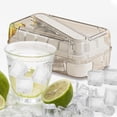 thumbnail image 4 of Bandeja rectangular para cubitos de hielo con tapa, molde de silicona flexible para extraer el hielo fácilmente, juego de 2 piezas para congelador, para 14 cubitos de hielo grandes., 4 of 9