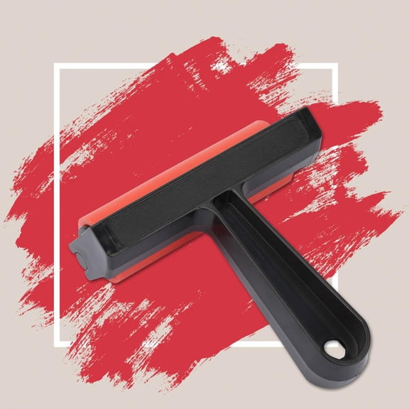 Fyydes Rubber Brayer Roller, Roller Brush,Rubber Brayer Roller Art Ink Painting Printmaking Roller Stamping Tool 10 / 15 / 20 cm