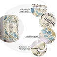 thumbnail image 5 of Extra Long Shower Curtain 72x84 Inch, Vintage Blue Birds Shower Curtain Waterproof Bathroom Decor Summer Botanical Retro Floral Fabric Bath Curtain Set Accessories with Hooks, 5 of 6