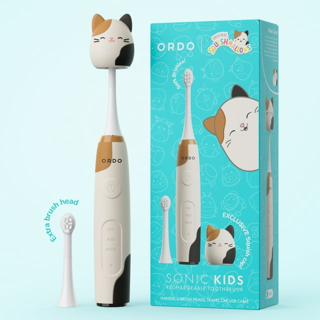 Ordo Sonic Kids Brosse À Dents Rechargeable - Squishmallows Cam - Blanc