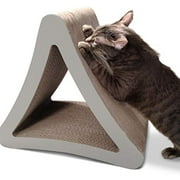 PetFusion 3-Sided Vertical Multiple Angle Cat Scratcher Pad Lounge, 6 Usable Sides, Brown