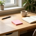 thumbnail image 6 of Hyknon Sticky Notes 3x3 Inch, 100 Sheets Lined Self-Stick Pads Bright Colors Sticky Note, Recyclable Stickers Note Tabs, Easy to Post Removable Reminder Labels for Home Office Notebook Daily, Pink, 6 of 6