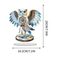 thumbnail image 3 of Owl Statue for Home Decor Accents - Boho Decor for Rooms, Bookshelf, Office Table and Living Rooms, Vintage Cute Figurines for Bird Lovers Owl Gifts, 3 of 6