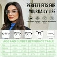 thumbnail image 5 of OCCI CHIARI Fashion Reading Glasses for Women Square Readers 1.0 1.25 1.5 1.75 2.0 2.25 2.5 2.75 3.0 3.5 4.0 5.0 6.0 (Black-Clear,2.25), 5 of 7