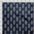 thumbnail image 3 of oneOone Cotton Poplin Fabric Leaves & Floral Block Decor Fabric Printed BTY 42 Inch Wide, 3 of 4