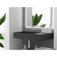 thumbnail image 5 of Castello USA Left Basin Wall-Mounted  Single Bathroom Sink in Black, 5 of 8