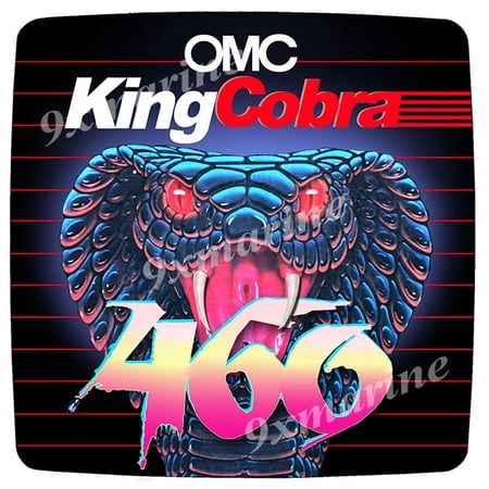 OMC King Cobra Flame Arrestor Sticker 460