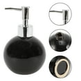 thumbnail image 5 of Unique Bargains 1 Pc Simple Round Soap Pump Dispenser for Bathroom Hotel 300ml Black Silver Tone, 5 of 6