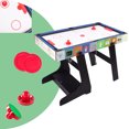 thumbnail image 5 of OYE 4FT Folding Muliti Sports Game Table, Combo Game Table -Pool Snooker Table, Air Hockey Table,Table Tennis Table,Football Table with Parts Storage Box (4 in 1 Game Table), 5 of 7