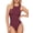 Burgundy, variant on MOYIKO Tank Top for Women Sleeveless Bodysuits for Women Crewneck Summer Fitted Tight Tops
