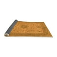 thumbnail image 2 of Ahgly Company Indoor Round Abstract Orange Modern Area Rugs, 3' Round, 2 of 4